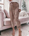 High Waist Allover Sequin Wide Leg Flared Nightout Party Pants rose gold