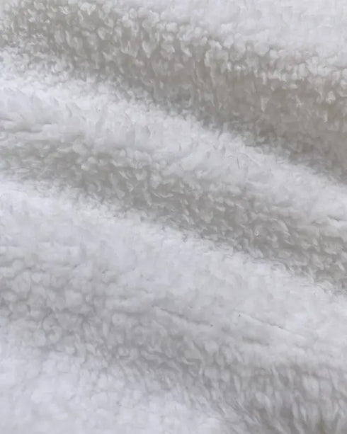 Plaid Print Double Breasted Teddy Coat brown