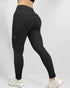 Zipper Pocket Slim Fit Yoga Pants Casual High Waist Workout Pants black