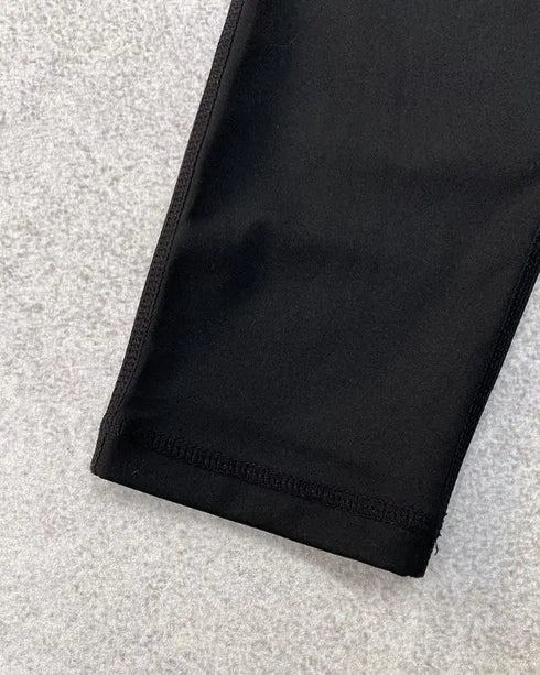 Camouflage Print High Waist Skinny Leggings with Cargo Flap Pockets Casual Pants black