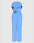 Bandeau Sleeveless Tied Detail Ruffles Romper blue
