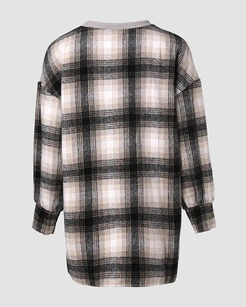 Contrast Sequin Long Sleeve Drop Shoulder Sweatshirt Casual Zipper Side Top gray