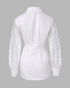 Lantern Sleeve Eyelet Embroidery Top white