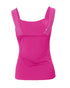 Rhinestone Embellished Thick Strap Tank Top hot pink