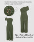Metal Ring Decor Off Shoulder Ruched High Waist Jumpsuit Casual Cinched Waist Wide Leg Jumpsuit Army green