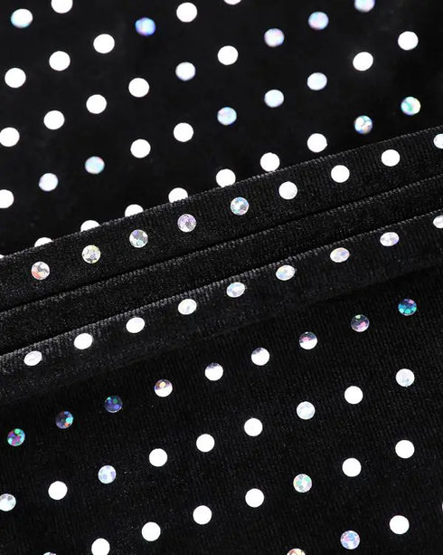 Off Shoulder Sleeveless Casual Cinch Ruffles Slit Buckle Dec Mid-Calf Dress black