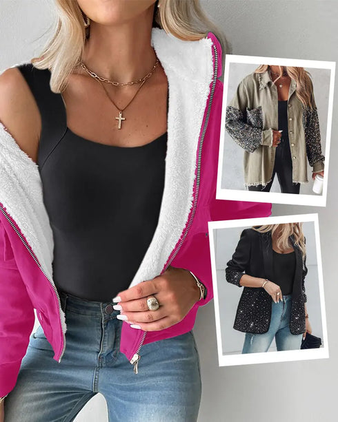 U-Neck Sleeveless Tank Seamless Skinny Layering Top with Built-In Bra black