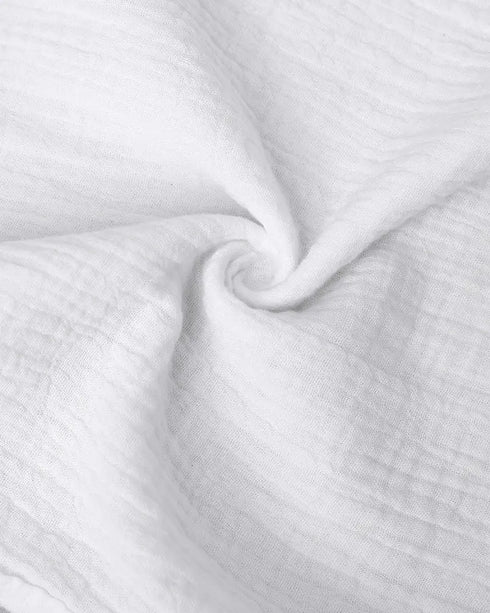 Frill Hem Shirred Cami Top & Drawstring Pants Set white