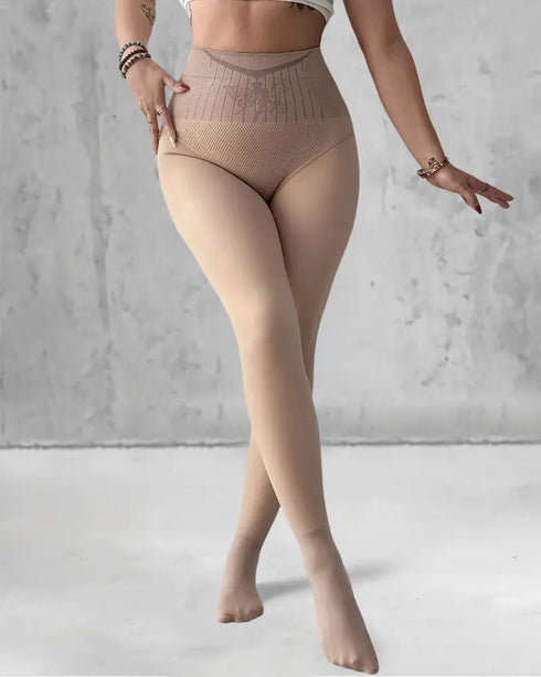 ChicMe ShapeLift 2-Pack Magic Fleece Lined Leggings High Waist Tummy Control Butt Lifting Thermal Pantyhose style3