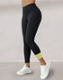 Winter Warm High Waisted Workout Athletic Leggings Tummy Control Butt Lifting Ultra Soft Thermal Lined Yoga Pants Women's Sportswear with Stacked Slit Pockets On Side black