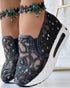 Sequin Slip On Muffin Sneakers black