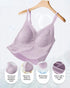 Lace V-Neck Adjustable Spaghetti Strap Bralette Camisoles Sexy Soft Crop Cami Top purple