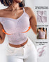 Lace V-Neck Adjustable Spaghetti Strap Bralette Camisoles Sexy Soft Crop Cami Top purple
