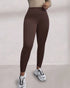 ChicMe ShapeLift Fleece Lined Active Pants Thick Soft Tummy Control Termal Warm Winter Shaping Pants coffee