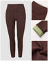 ChicMe ShapeLift Fleece Lined Active Pants Thick Soft Tummy Control Termal Warm Winter Shaping Pants coffee