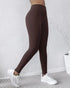 ChicMe ShapeLift Fleece Lined Active Pants Thick Soft Tummy Control Termal Warm Winter Shaping Pants coffee