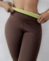 ChicMe ShapeLift Fleece Lined Active Pants Thick Soft Tummy Control Termal Warm Winter Shaping Pants coffee