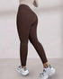 ChicMe ShapeLift Fleece Lined Active Pants Thick Soft Tummy Control Termal Warm Winter Shaping Pants coffee