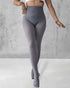 ChicMe ShapeLift Transparent Butt Lifting Tight Fleece Lined Tummy Control Thick High Waist Elasticity Thermal Pantyhose Warm Leggings gray