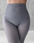 ChicMe ShapeLift Transparent Butt Lifting Tight Fleece Lined Tummy Control Thick High Waist Elasticity Thermal Pantyhose Warm Leggings gray