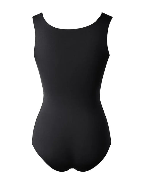ChicMe ContourX U Neck Shapewear Built-in Bra Sleeveless High Strechy Slim Fit Tank BodySuits black