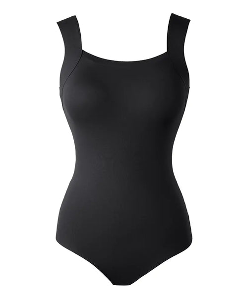 ChicMe ContourX U Neck Shapewear Built-in Bra Sleeveless High Strechy Slim Fit Tank BodySuits black