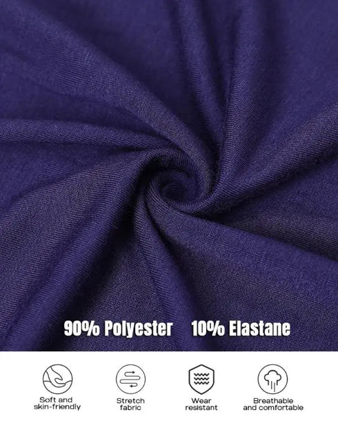 Ribbed V-Neck Spaghetti Strap Contrast Lace Bowknot Decor Mini Sleepdress Slit Nightgown purplish blue