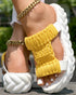 Braided Hollow Out Slippers Summer Sandals yellow