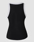 3-Pack Contrast Binding Basic Slim Knit Ribbed Racerback Tank Top style6