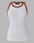 3-Pack Contrast Binding Basic Slim Knit Ribbed Racerback Tank Top style6