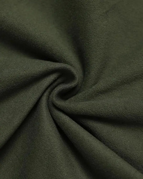 2 Pieces Outfit Nope. not today Slogan Print Kangaroo Pocket Side Slit High-Low Hem Hoodie Sweatshirt and Elastic Waist Slim Fit Sweatpants Set Army green