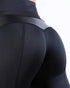 Sheer Mesh High Waist Tummy Control Butt Lift Elasticity Sporty Leggings Causal Active Pants black