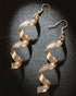 1Pair Twisted Dangle Hook Earrings gold