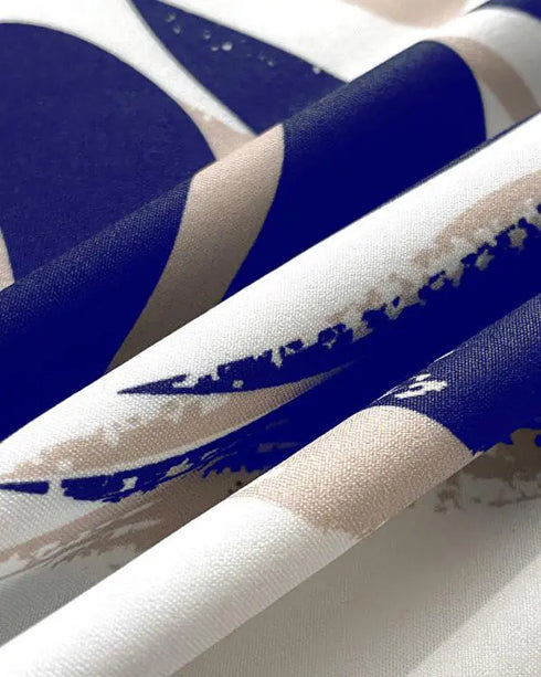 2 Pieces Outfit Wrap Plunge V Neck Crop Blouse and Casual Floral Print Wide Leg Pants Set blue