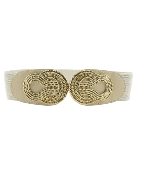 Skew Neck Lantern Sleeve Loose Top & Zipper Fly Wide Leg Pants Set without Belt khaki