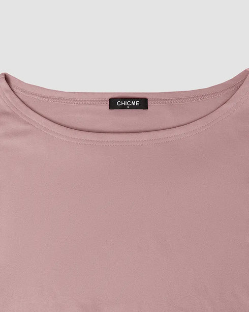 2 Pieces Outfit NOPE. not today Slogan Print Skew Neck Long Sleeve Pullover Top and Casual Drawstring Stretchy Waist Slim Fit Pants Set red bean