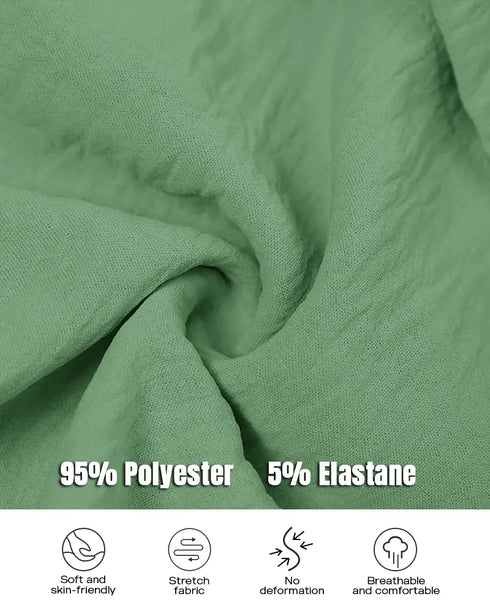 Button Down Shirt Dress Roll Tab Sleeve Side Drawstring Mini Dresses dark green