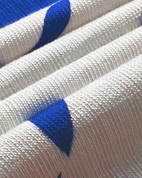 2 Pieces Outfit 3D Flower Decor Asymmetrical Neck Spaghetti Strap Top and Casual Floral Print Wide Leg Pants Set blue