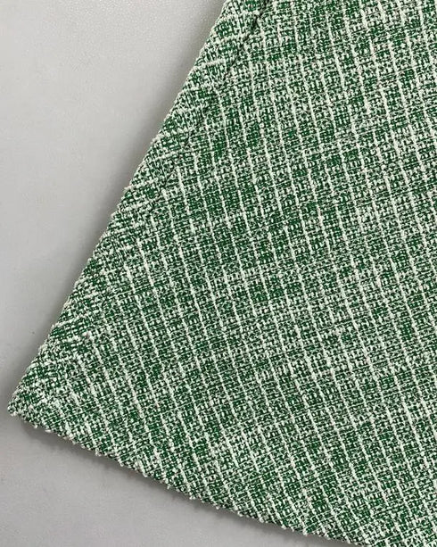 V-Neck Sleeveless Double Breasted Decor A Line Party Dress Causal Ziper Back Peplum Hem Commuting Dress green