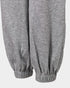 Hooded Kangaroo Pocket Design Stretchy Waist Cuffed Jumpsuit gray