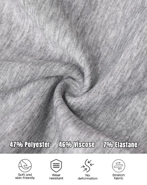 Hooded Kangaroo Pocket Design Stretchy Waist Cuffed Jumpsuit gray