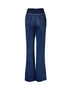 ChicMe CurveEase Back Shirred Button Front High Waist Jeans Skinny Flared Denim Jeggings dark blue
