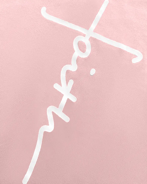 2 Pieces Outfit Letter print Round Neck Short Sleeve Top and Tie Dye Print Elastic Waist Loose Fit Pants Set Casual Pajamas Set pink