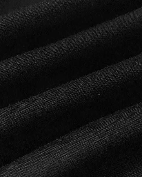 Rhinestone Decor Halter Cold Shoulder Long Sleeve Bodycon Dress Hollow-out Front & Back Evening Dress black