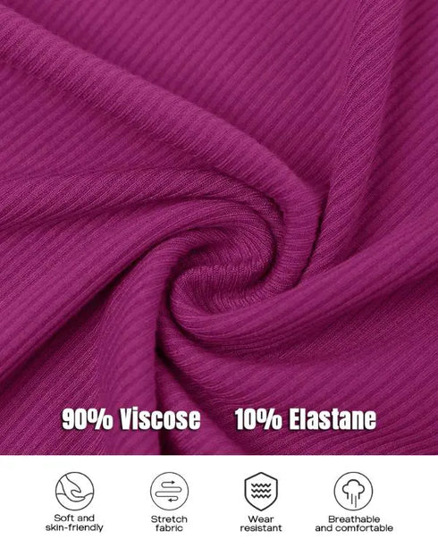 O-Neck Sleeveless Basic Slim Fit Skinny Tank Casual Top(Without Pads) hot pink