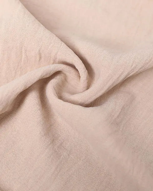 Off Shoulder Frill Hem Tied Detail Jumpsuit Apricot