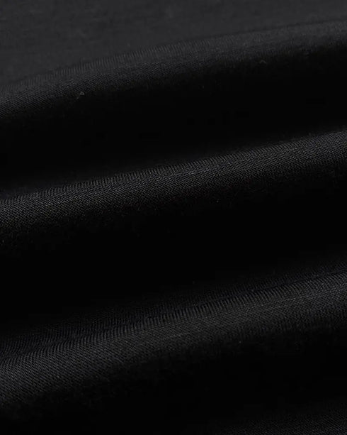 Metal Decor V-Neck Lace Spliced Three Quarters Sleeves Ruffles Design Evening Dress Zipper Back Slit Slim Fit Party Dress with Belt Leopard