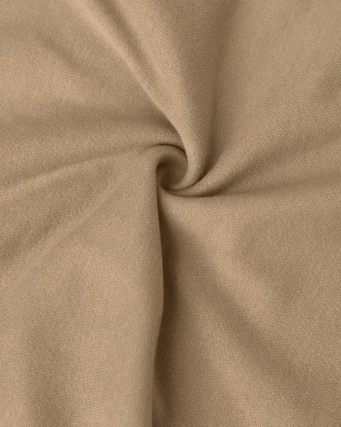 3 Piece Ribbed Tank Top and Crewneck Long Sleeve Tops High Waist Pants Tracksuit khaki