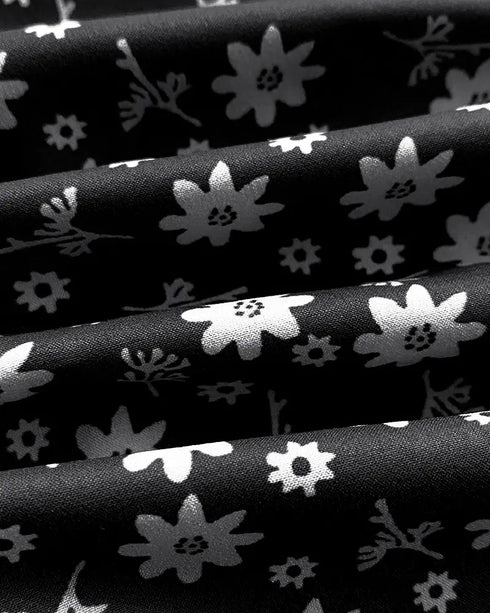 Floral Print Square Neck Thick Strap Tied Detail Romper Casual Shirred Lace-up Back Slit Skort Romper black