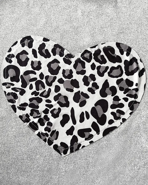 2 Pieces Outfit Graphic Pattern Short Sleeve Top and Casual Tie Dye Print Pants Set gray